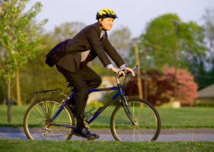 Liveable communities - commuting cyclist