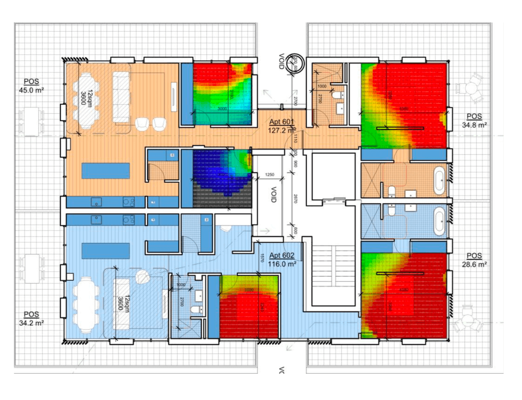 daylight modelling in an Environmentally Sustainable Development (ESD) report