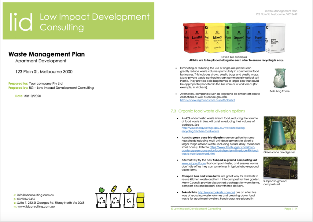 waste management business plan pdf