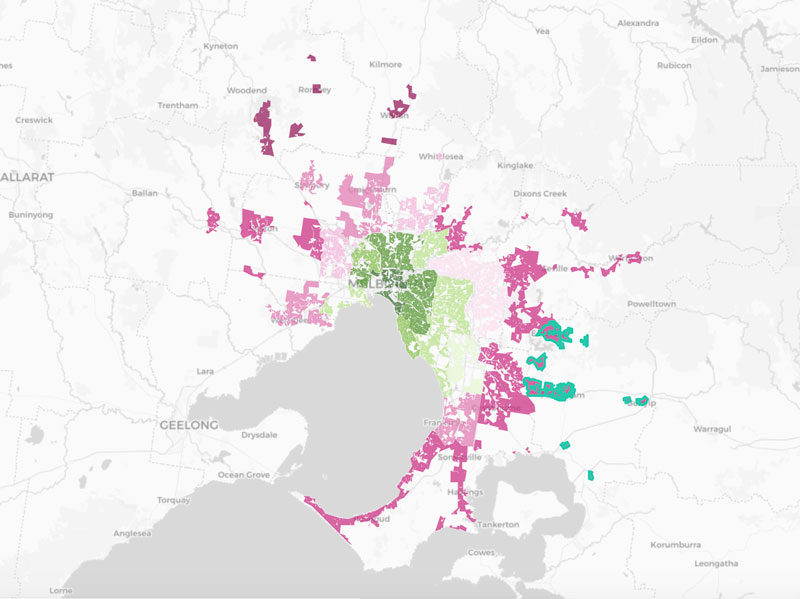 liveability index map Melbourne