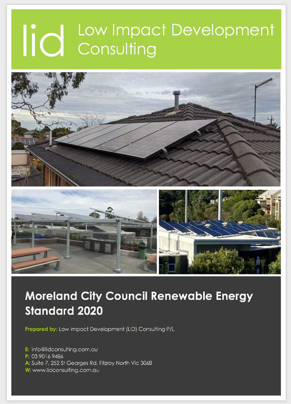 Moreland EV standards policy and tool development