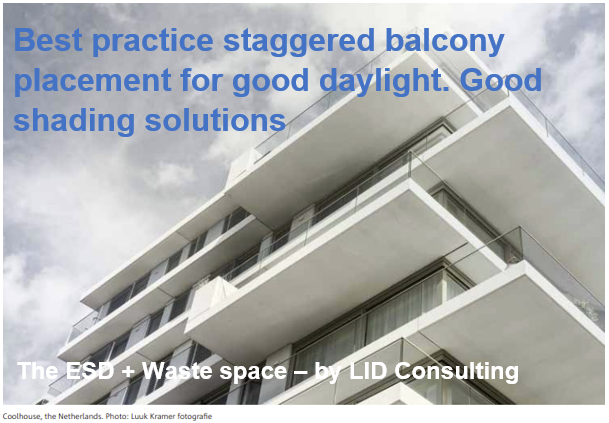 Designing for daylight into apartments